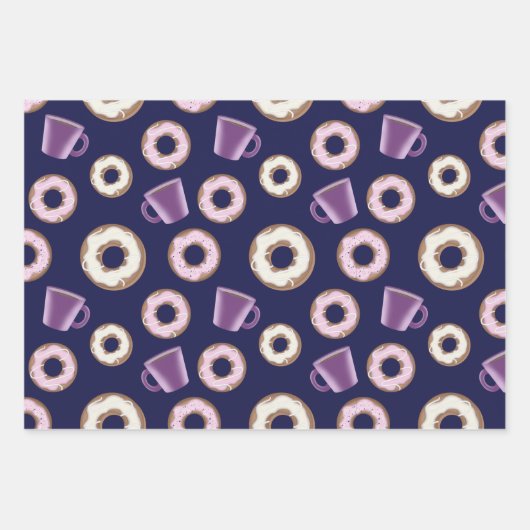 Coffee Sweet Donuts, Mok voor geviesdroogde koffie Inpakpapier Vel (Voorkant)