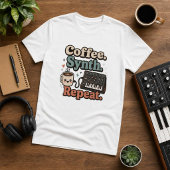 Coffee. Synth. Repeat. – Kawaii Synth Nerd T-shirt
