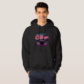 Coffee Synthwave 80s Retrowave Aesthetic Hoodie (Voorkant volledig)
