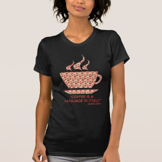 Coffee t-shit com frase de Jackie Chan. T-shirt