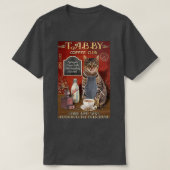 Coffee Tabby Cat grappige citaten T-shirt (Design voorkant)