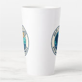 Coffee tall mug Old School Pickleball club logo  Latte Mok (Voorkant)