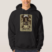 Coffee Tarot Card  Coffee Drinker Hoodie (Voorkant)