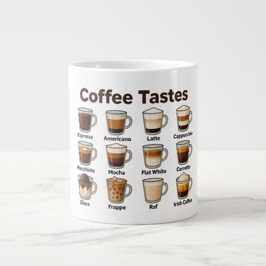 Coffee taste Specialty Mug Grote Koffiekop (Voorkant)
