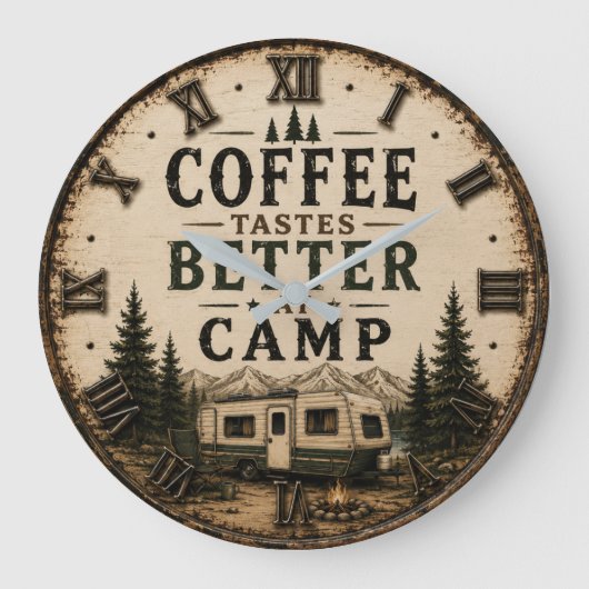 Coffee Tastes Better at Camp Rustic Grote Klok (Voorkant)