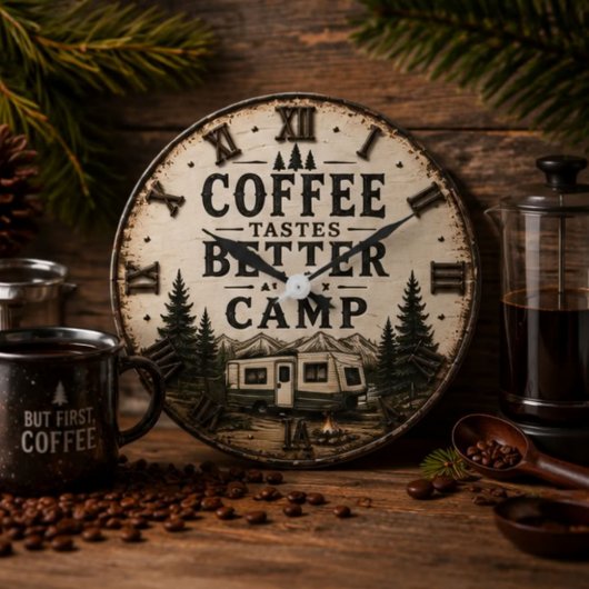Coffee Tastes Better at Camp Rustic Grote Klok