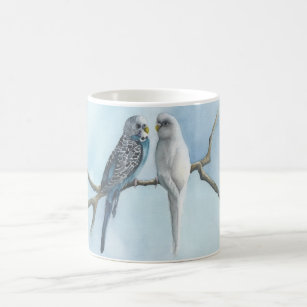Coffee Tea Hot Cocoa Mok Parakeets Budgie Bird Cup