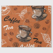 Coffee Tea Lover Cadeaupapier (Vlak)