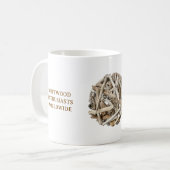 COFFEE, TEA MUG WITH DRIFTWOOD THEME KOFFIEMOK (Voorkant links)
