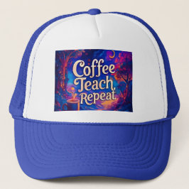 Coffee Teach Herhaal Pet – Grappig Leraar Pet | Ge