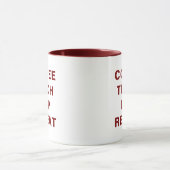 Coffee, Teach, Nap, Repeat Motivational Combo Mug Mok (Midden)