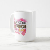 Coffee Teach Repeat Koffiemok (Voorkant links)