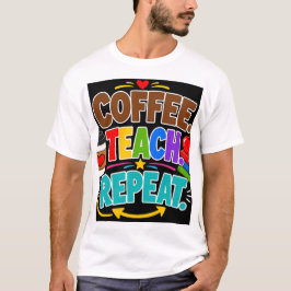 Coffee Teach Repeat T-shirt