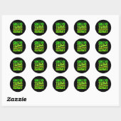 Coffee Teach Shenanigans Repat Teacher St Patrick Ronde Sticker (Vel)