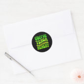Coffee Teach Shenanigans Repat Teacher St Patrick Ronde Sticker (Envelop)