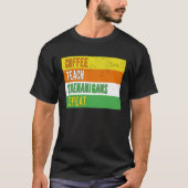 Coffee Teach Shenanigans Repeat St Patrick s day T T-shirt (Voorkant)