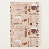 Coffee Termen Patroonmonogram Planner (Achterkant)