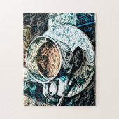 Coffee Theme Artsy Fine Art Legpuzzel (Verticaal)
