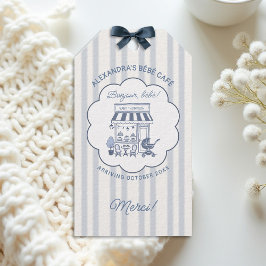 Coffee Theme Bebe Brunch Dusty Blue Baby Shower Cadeaulabel
