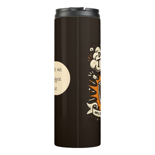 Coffee thermos thermosbeker (Achterkant)