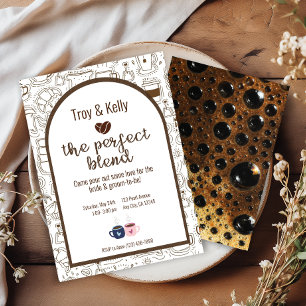 Coffee Thleding Wedding Shower-uitnodiging Kaart