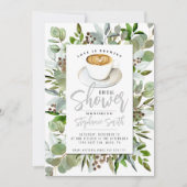 Coffee Thleed Bridal Shower-uitnodiging Kaart (Voorkant)