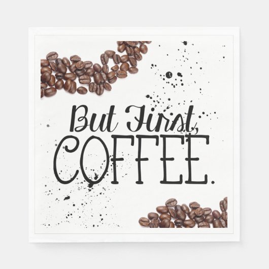 Coffee Thlepaper Napkin Servet (Voorkant)