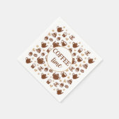 Coffee-tijdpapier Napkin Servet (Hoek)