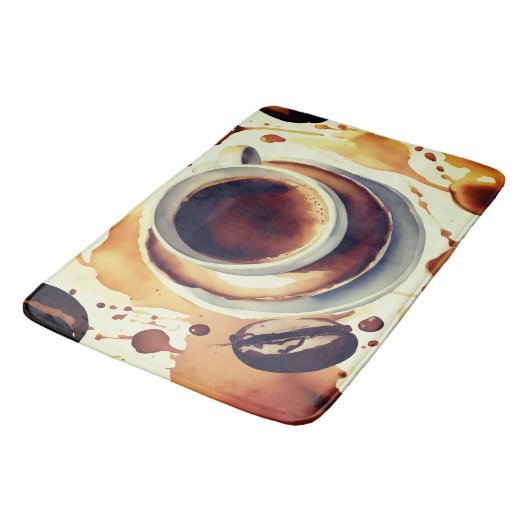 Coffee time Bath Mat (Gekanteld)