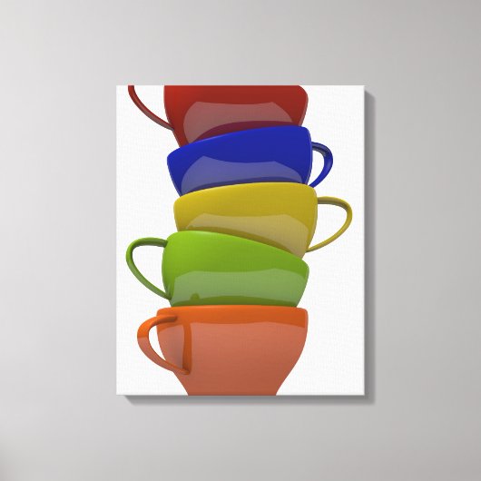 Coffee time canvas afdruk (Voorkant)