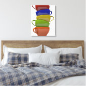 Coffee time canvas afdruk (Insitu (Slaapkamer))
