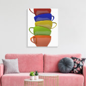 Coffee time canvas afdruk (Insitu (Woonkamer))