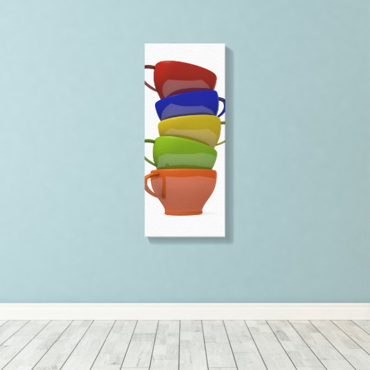 Coffee time canvas afdruk (Insitu (Houten vloer))