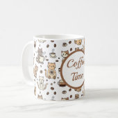 Coffee Time Cat Lover Mug Koffiemok (Voorkant links)