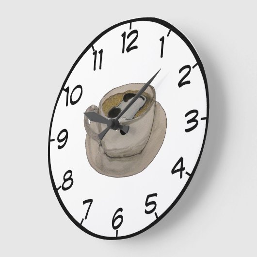 Coffee Time Clock Grote Klok (Hoek)