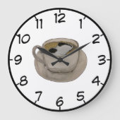 Coffee Time Clock Grote Klok (Voorkant)
