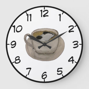 Coffee Time Clock Grote Klok