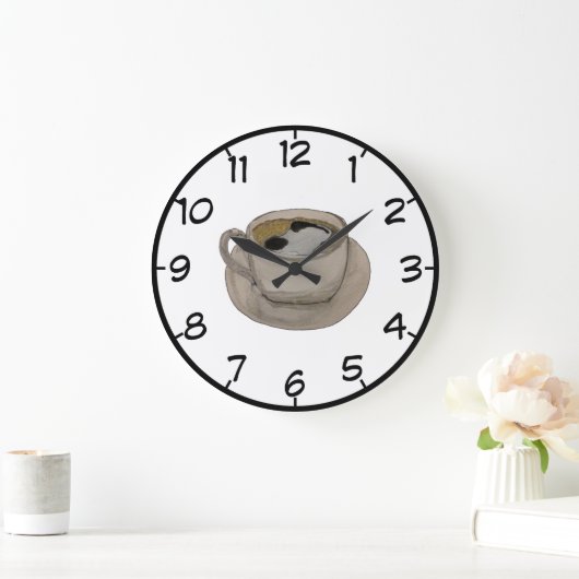 Coffee Time Clock Grote Klok (Huis)
