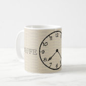 Coffee Time Clock Koffiemok (Voorkant links)