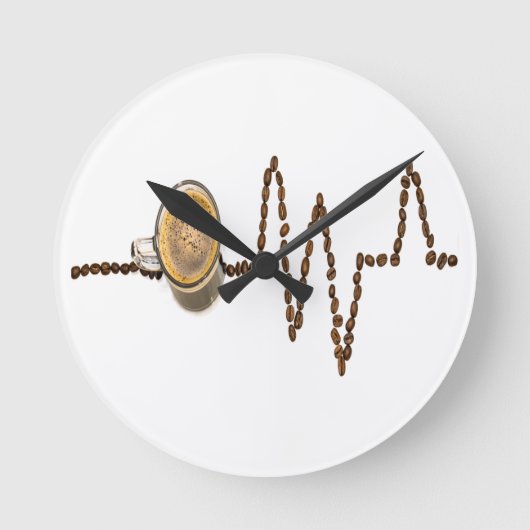 Coffee Time Clock Ronde Klok (Voorkant)