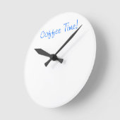 Coffee Time Clock Ronde Klok (Hoek)
