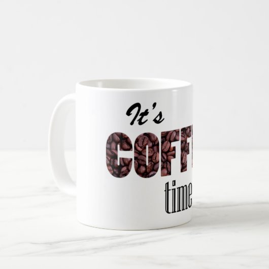 Coffee Time Cup Koffiemok (Voorkant links)