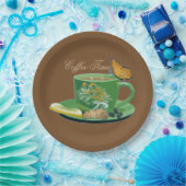 Coffee Time Cup & saucer Paper-Borden Papieren Bordje (Feest)