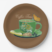 Coffee Time Cup & saucer Paper-Borden Papieren Bordje (Voorkant)