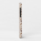 Coffee Time Cups Brown Grains Caffeine Lover Drink Case-Mate iPhone Case (Achterkant/links)