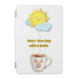 Coffee Time – Cute Smiling Cup iPad Mini Cover
