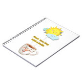 Coffee Time – Cute Smiling Cup Notitieboek (Linkerzijde)