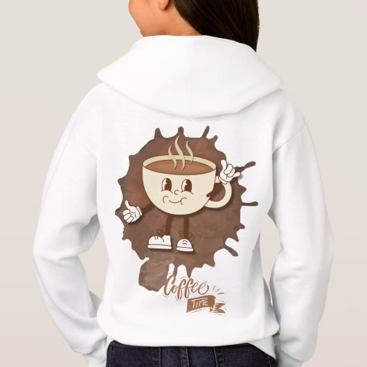 **Coffee Time – Cute Smiling Cup Steam  (Achterkant)