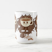 **Coffee Time – Cute Smiling Cup Steam  Koffiemok (Center)