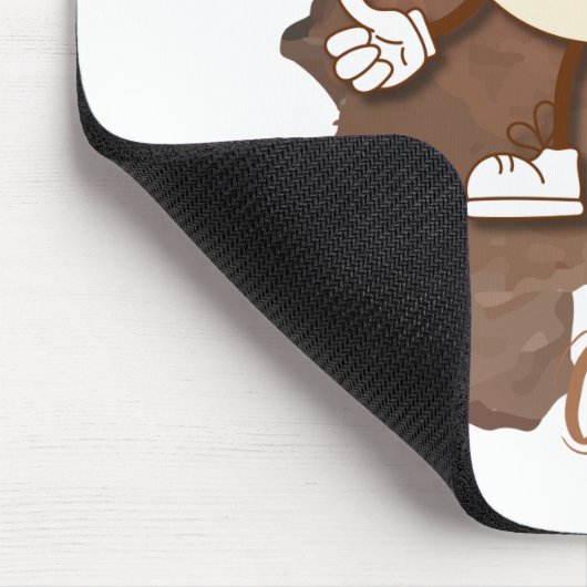 **Coffee Time – Cute Smiling Cup Steam  Muismat (Hoek)